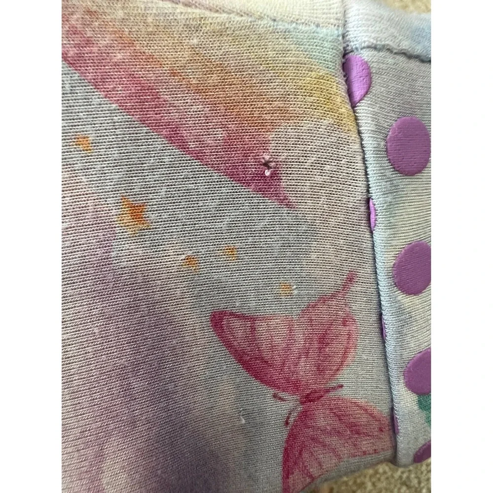 Bums & Roses Gangs All Hare and Over the Rainbow Convertible Rompers 12-18‎ mos
